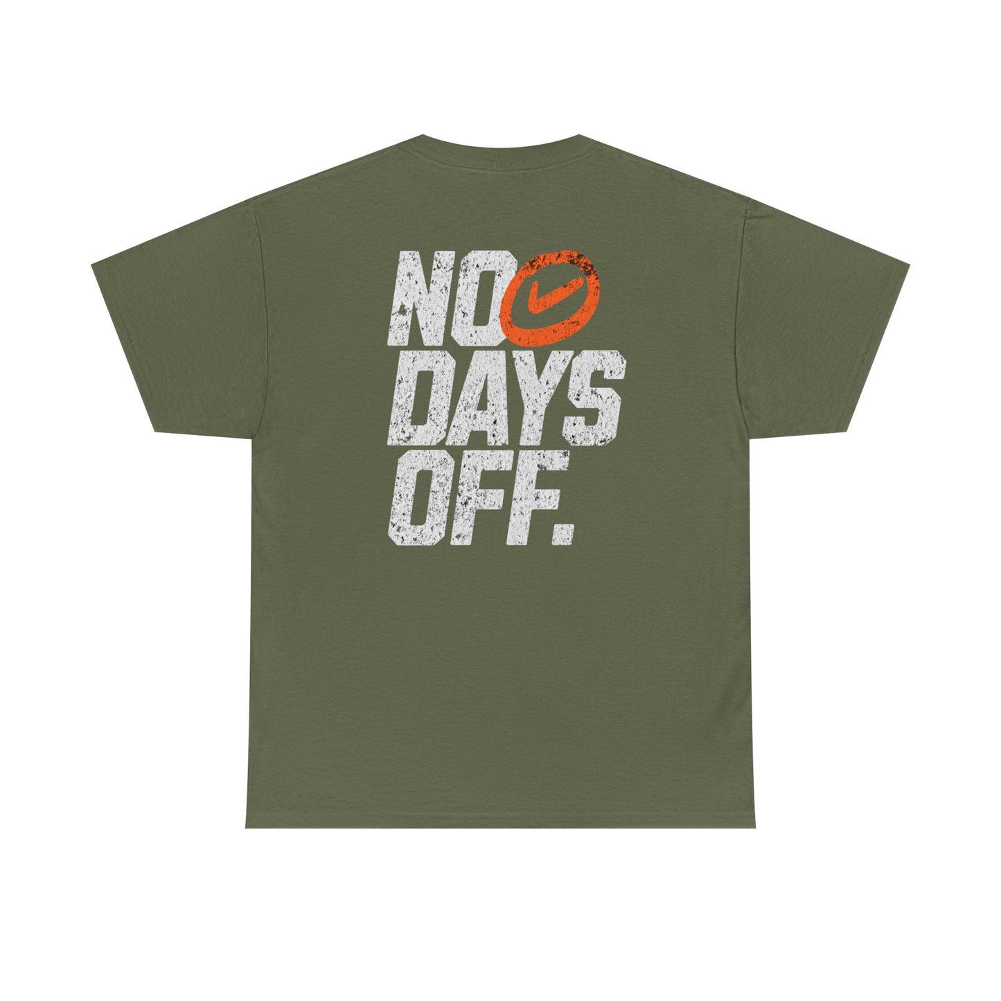 No Days Off Unisex Cotton Tee, Motivational T-Shirt, Casual Wear, Gym Shirt, Gift for Fitness Lovers, Relaxed Fit