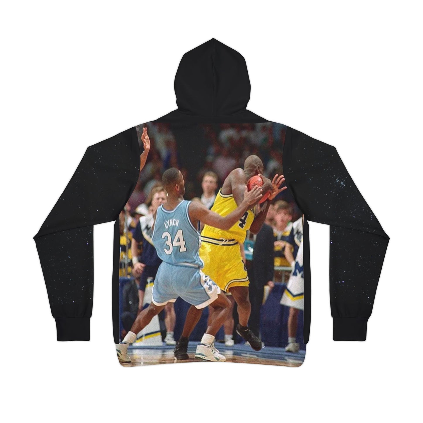 You HOOPIN or Not? Basketball Hoodie — Vintage Game Photo All-Over Print (You Worry Not)