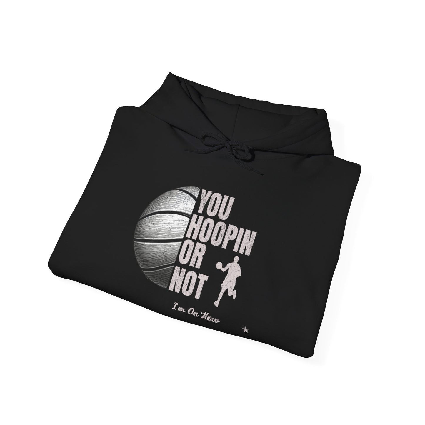Basketball Hoodie - "You Hoopin or Not?" Unisex Heavy Blend Sweatshirt, Sportswear, Gift for Athletes, Casual Wear, Gym Clothing