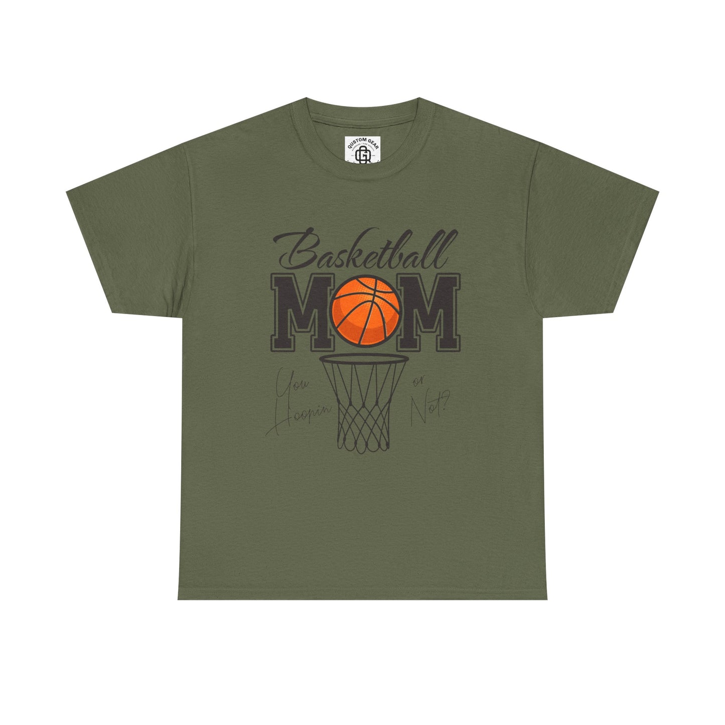 Basketball Mom T-Shirt, Perfect Gift for Sports Moms, Basketball Enthusiast Apparel, Unisex Heavy Cotton Tee, Gym Wear, Sports Fan Gear