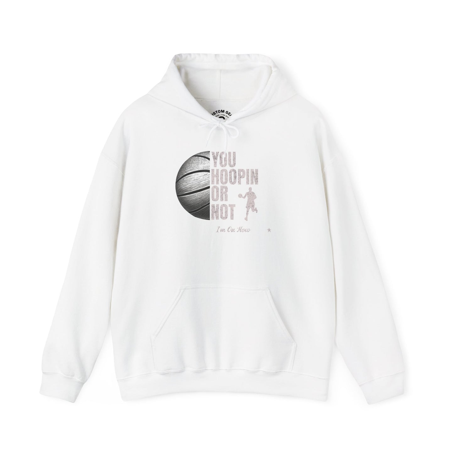Basketball Hoodie - "You Hoopin or Not?" Unisex Heavy Blend Sweatshirt, Sportswear, Gift for Athletes, Casual Wear, Gym Clothing