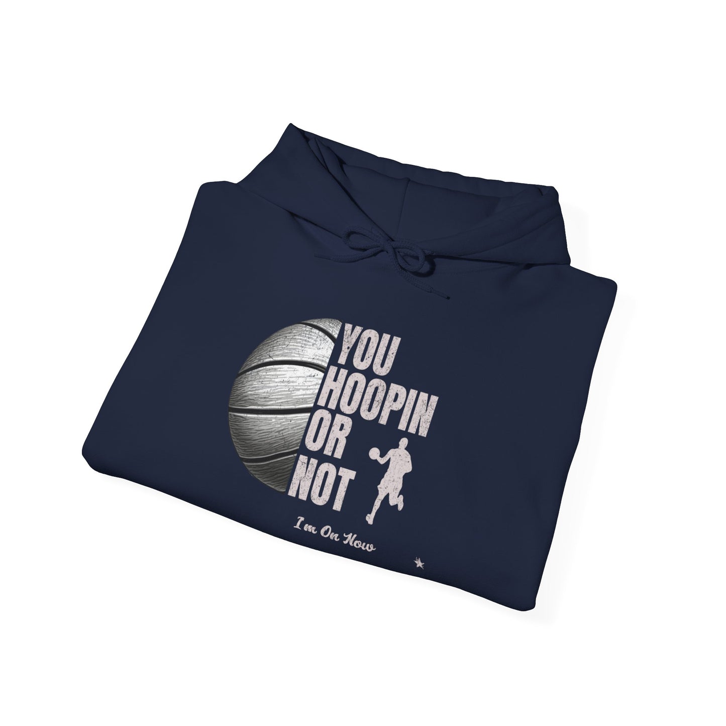 Basketball Hoodie - "You Hoopin or Not?" Unisex Heavy Blend Sweatshirt, Sportswear, Gift for Athletes, Casual Wear, Gym Clothing