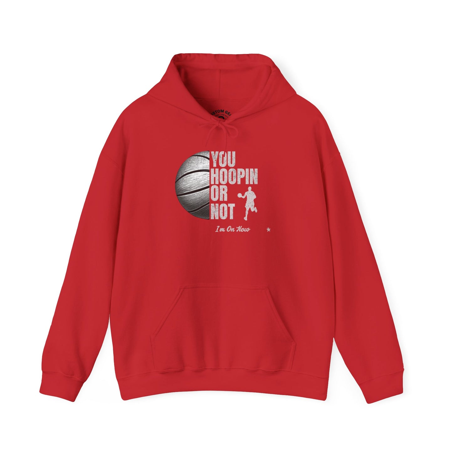 Basketball Hoodie - "You Hoopin or Not?" Unisex Heavy Blend Sweatshirt, Sportswear, Gift for Athletes, Casual Wear, Gym Clothing