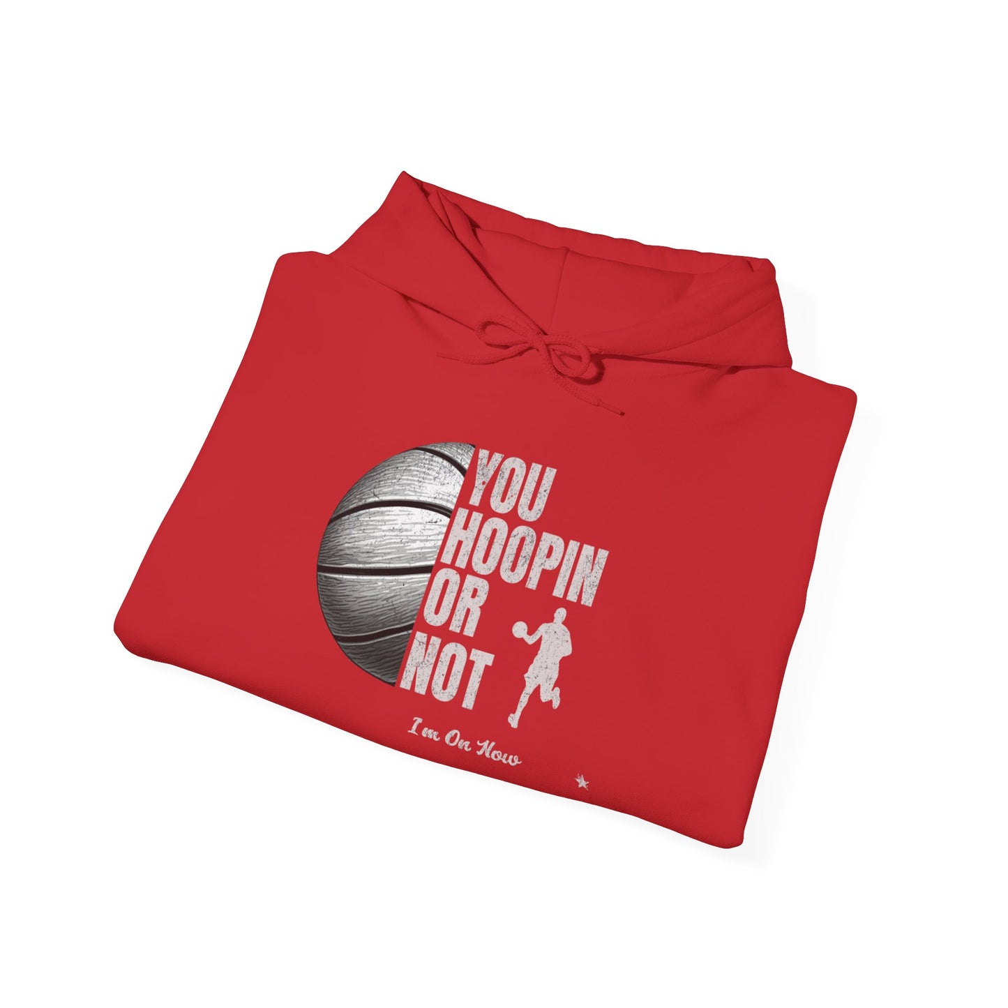 Basketball Hoodie - "You Hoopin or Not?" Unisex Heavy Blend Sweatshirt, Sportswear, Gift for Athletes, Casual Wear, Gym Clothing
