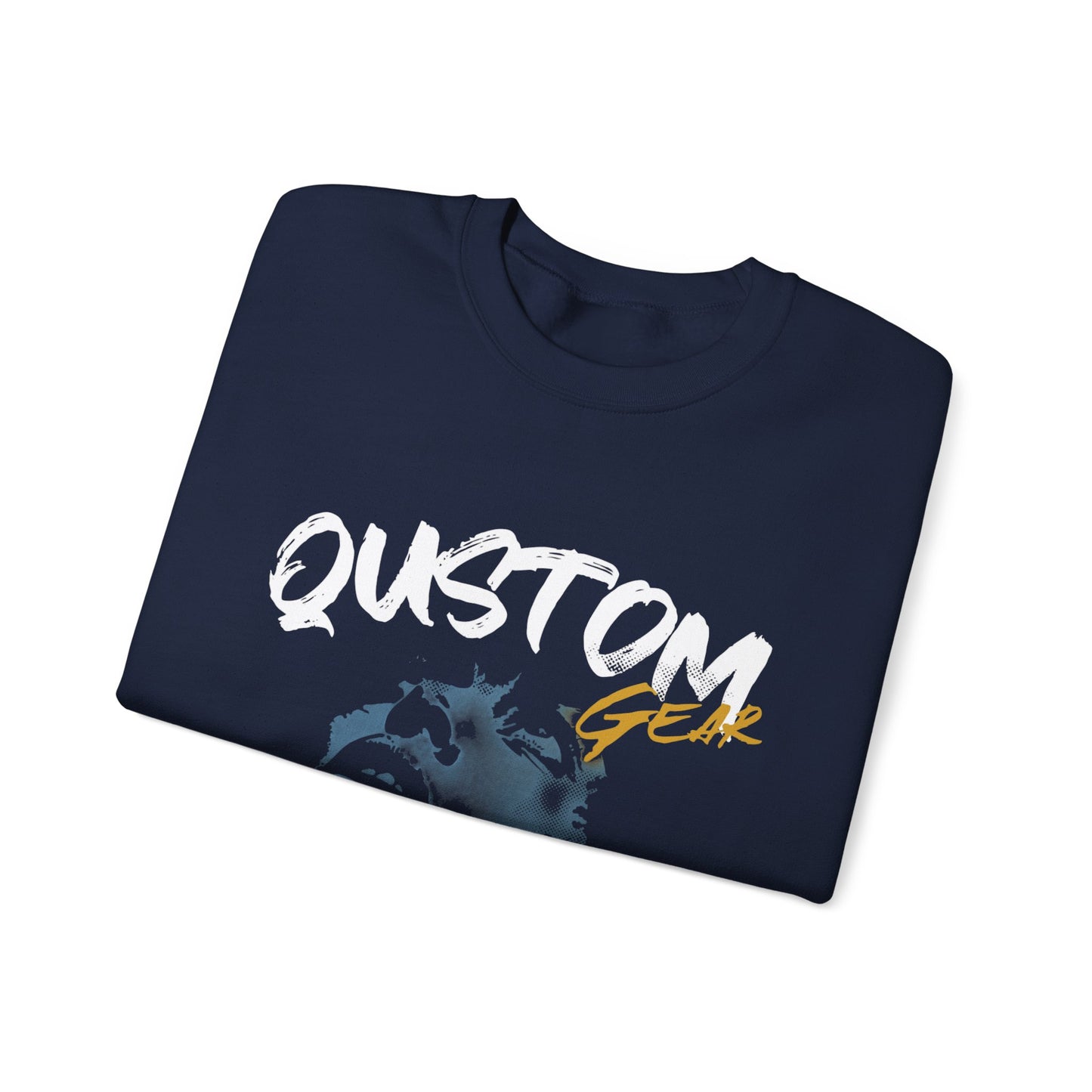 Qustom Graphic Crewneck Sweatshirt for Creative Souls, Unisex Casual Wear, Personalized Gift, Unique Fashion, Cozy Outfit