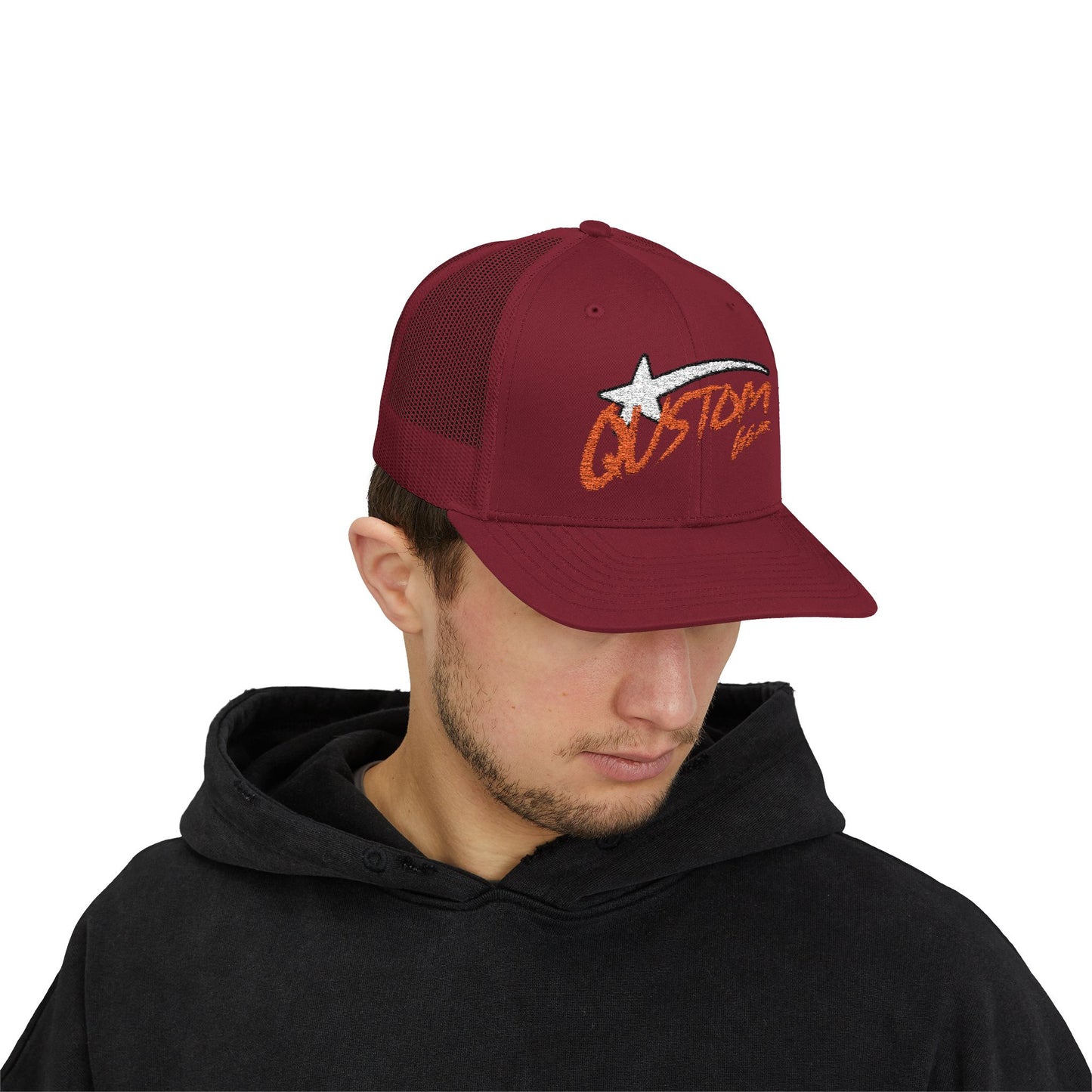 Qustom Gear Trucker Cap — Shooting Star Snapback Hat