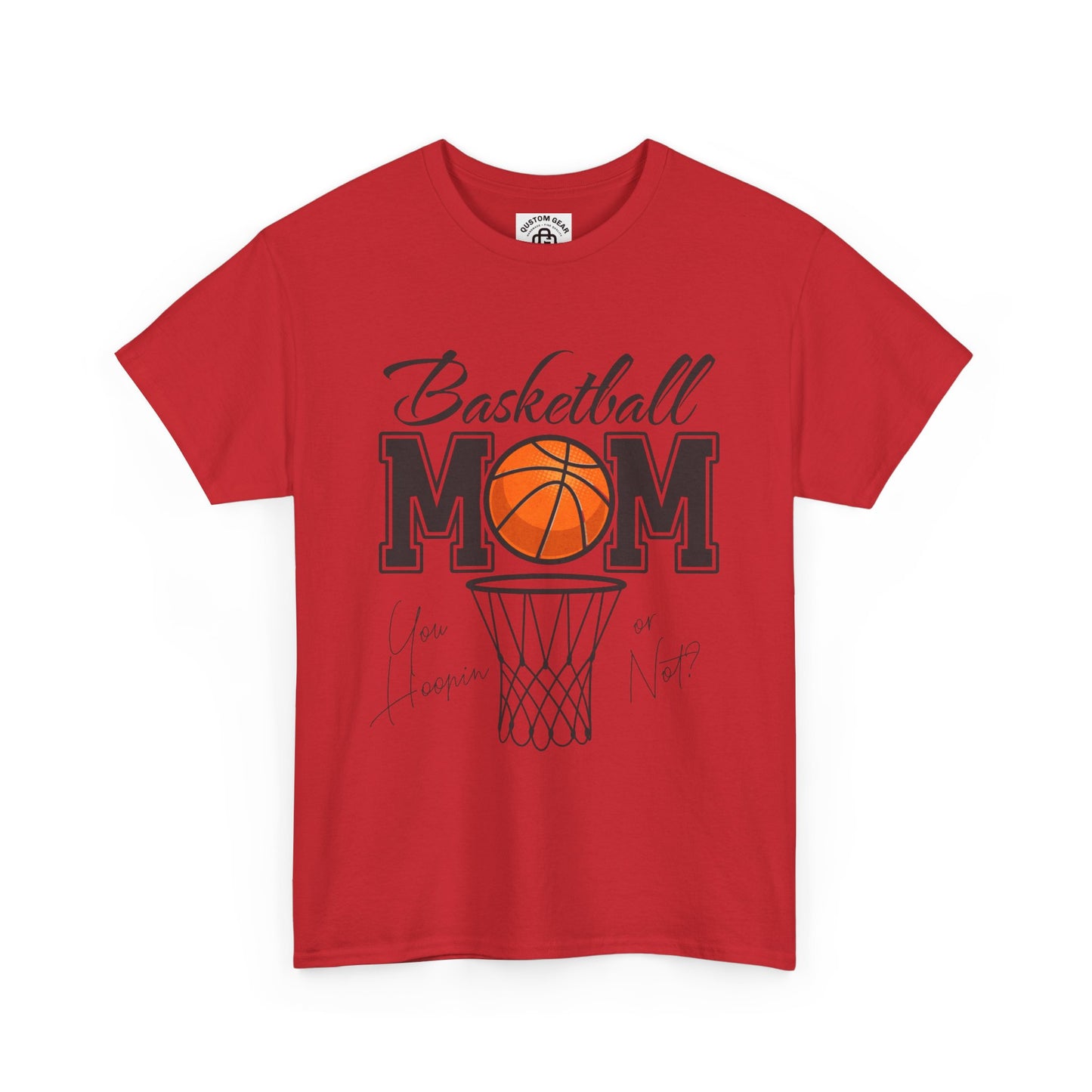 Basketball Mom T-Shirt, Perfect Gift for Sports Moms, Basketball Enthusiast Apparel, Unisex Heavy Cotton Tee, Gym Wear, Sports Fan Gear