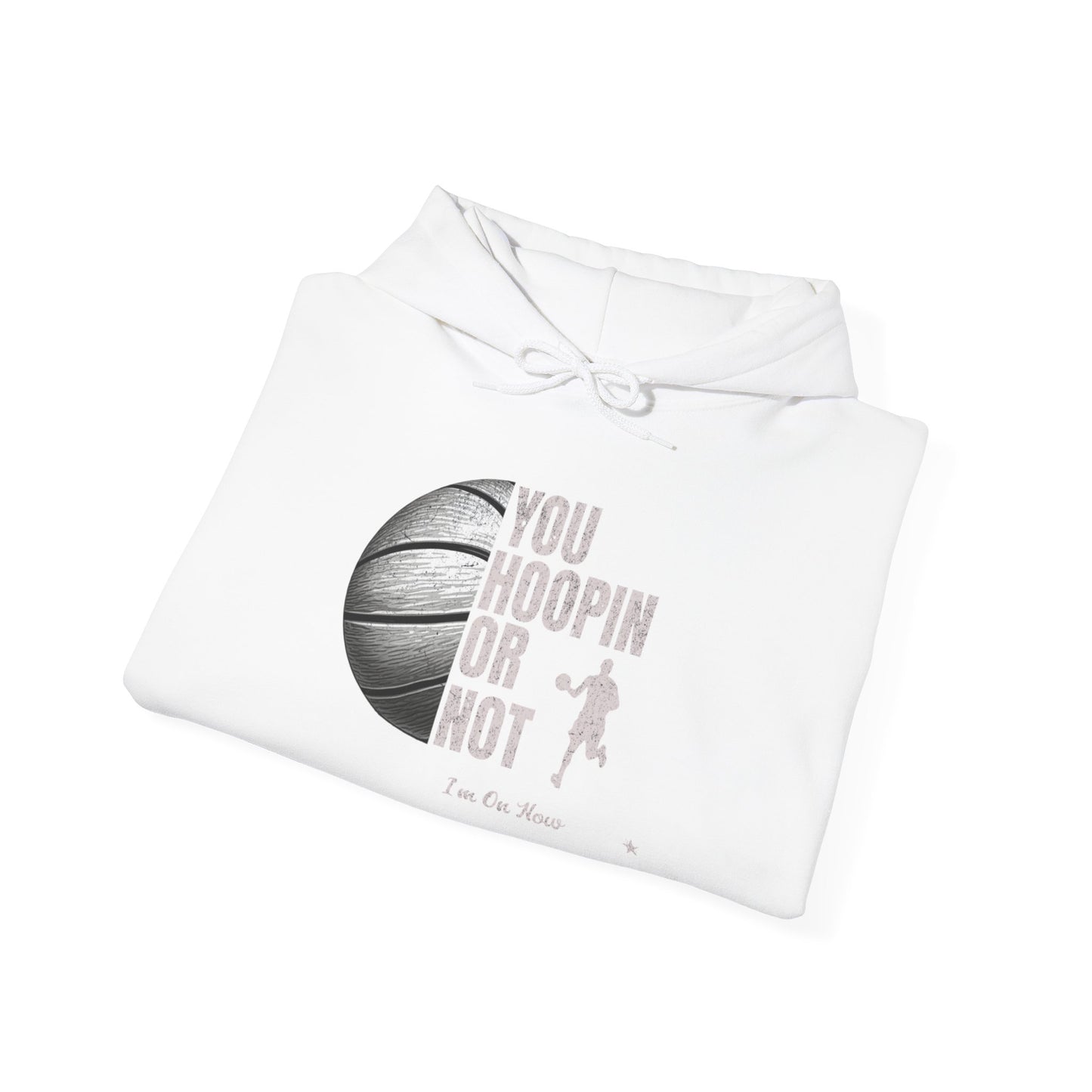 Basketball Hoodie - "You Hoopin or Not?" Unisex Heavy Blend Sweatshirt, Sportswear, Gift for Athletes, Casual Wear, Gym Clothing