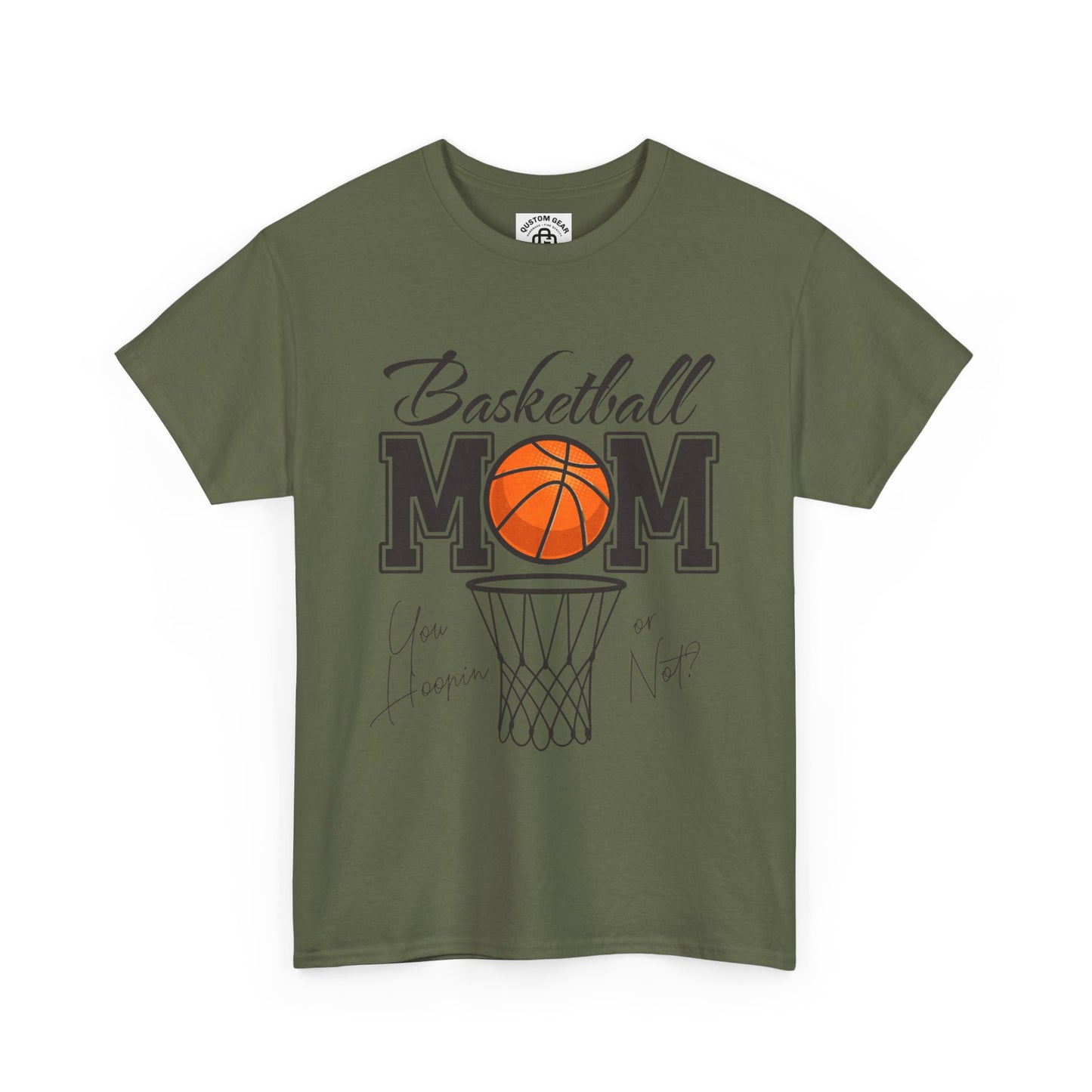 Basketball Mom T-Shirt, Perfect Gift for Sports Moms, Basketball Enthusiast Apparel, Unisex Heavy Cotton Tee, Gym Wear, Sports Fan Gear