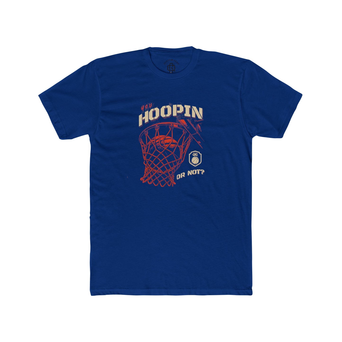YOU HOOPIN OR NOT? Basketball Hoopin' Unisex Cotton Crew Tee, Gift for Sports Lovers, Motivational Tee, Birthday Gift, Gym Wear