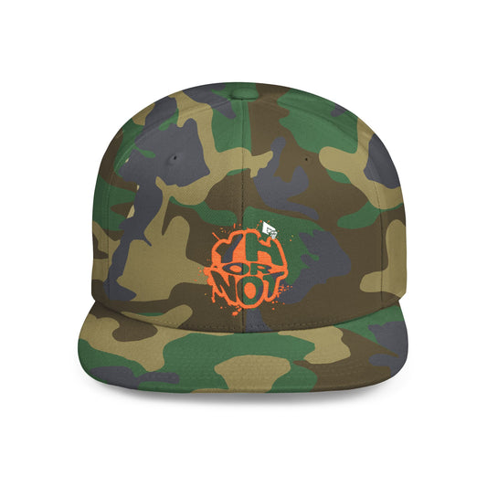 YOU HOOPIN OR NOT? Urban Flat Bill Snapback Hat, Cool Streetwear Cap, Adjustable Snapback, Casual Style for Men & Women, Perfect Gift for Hip Hop Lovers