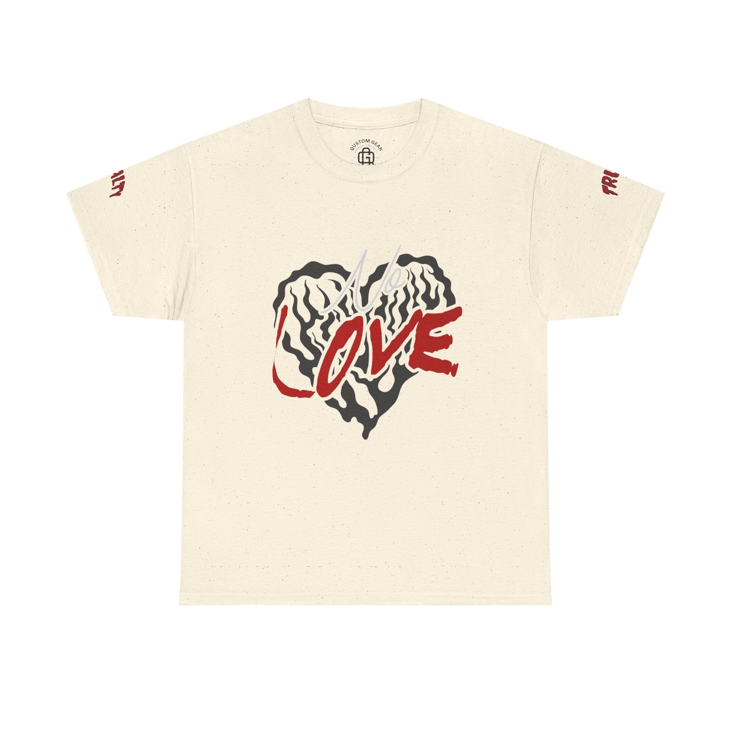 NO LOVE.  Unisex Heavy Cotton Tee, Love Graphic Tee, Casual Streetwear, Gift for Him/Her, Valentine's Day, Self-Love Apparel