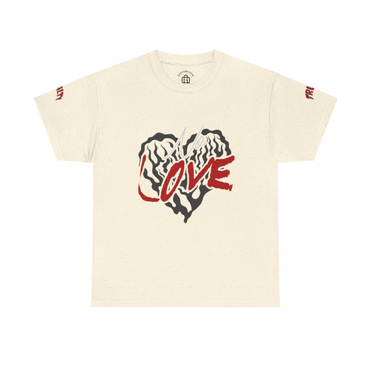 NO LOVE.  Unisex Heavy Cotton Tee, Love Graphic Tee, Casual Streetwear, Gift for Him/Her, Valentine's Day, Self-Love Apparel
