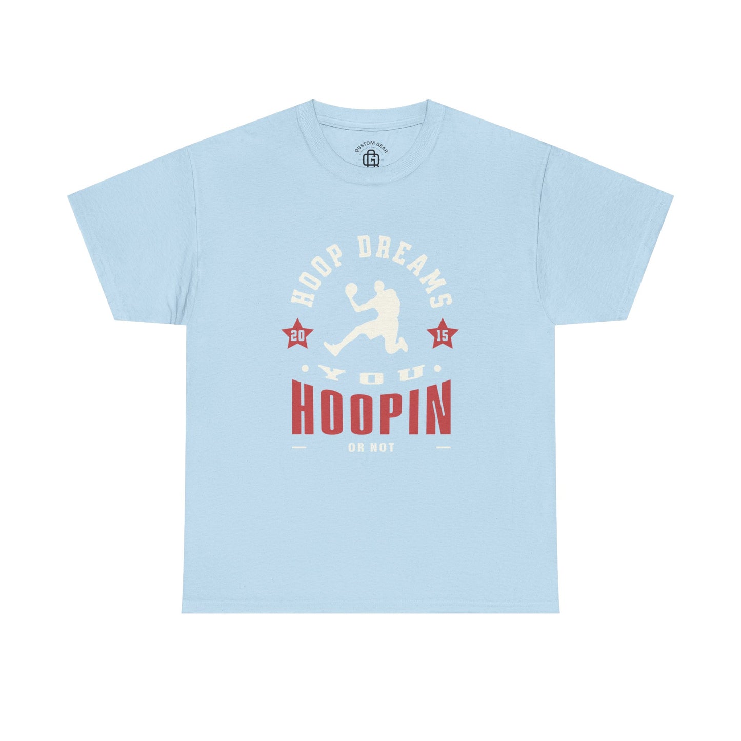 You hoopin or not? Hoop Dreams Unisex Heavy Cotton Tee, Basketball Shirt, Sports Tee, Gift for Athletes, Casual Wear, Unique Basketball T-Shirt