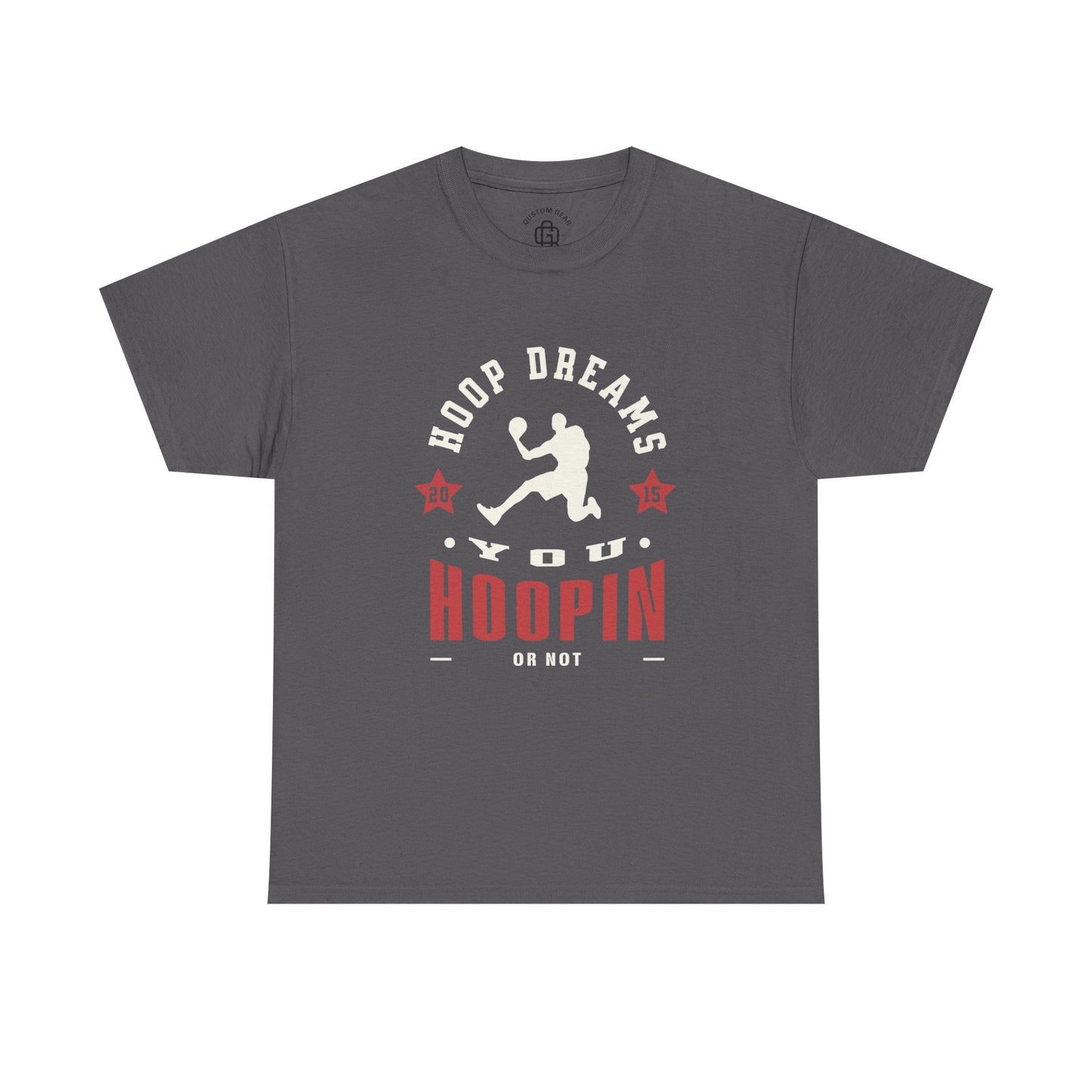 You hoopin or not? Hoop Dreams Unisex Heavy Cotton Tee, Basketball Shirt, Sports Tee, Gift for Athletes, Casual Wear, Unique Basketball T-Shirt