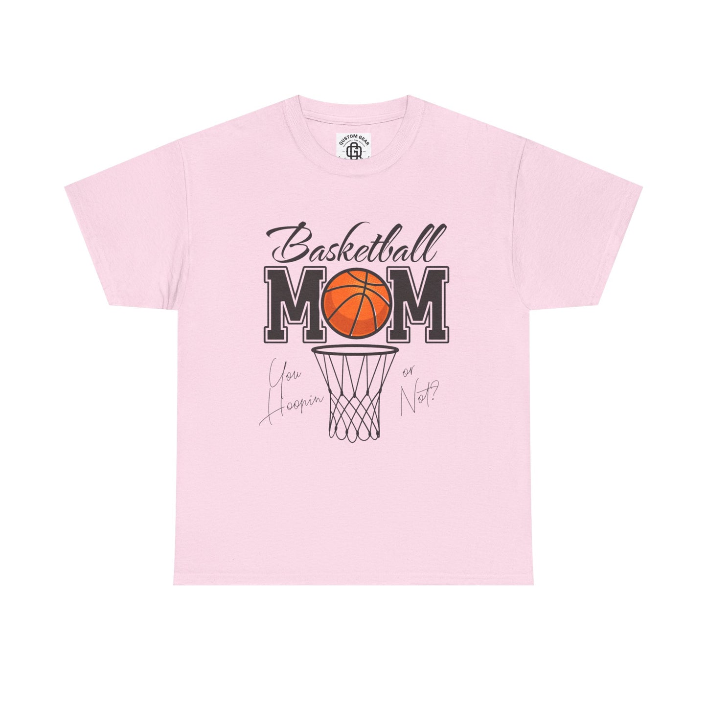 Basketball Mom T-Shirt, Perfect Gift for Sports Moms, Basketball Enthusiast Apparel, Unisex Heavy Cotton Tee, Gym Wear, Sports Fan Gear