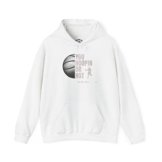 Basketball Hoodie - "You Hoopin or Not?" Unisex Heavy Blend Sweatshirt, Sportswear, Gift for Athletes, Casual Wear, Gym Clothing