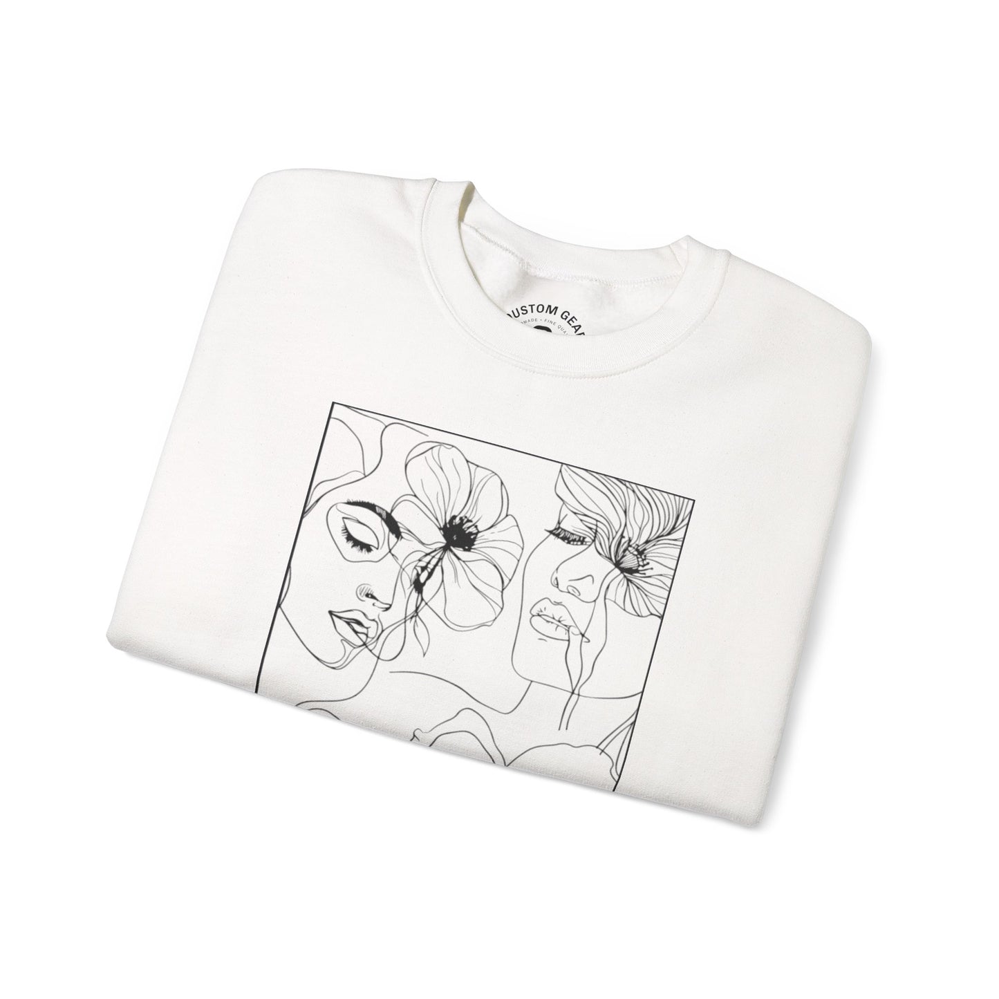 Artistic Floral Crewneck Sweatshirt - I Do It Naturally, Cozy Sweatshirt, Gift for Her, Bohemian Style Apparel, Casual Layering Piece, [...]