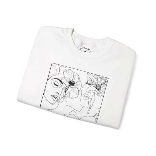 Artistic Floral Crewneck Sweatshirt - I Do It Naturally, Cozy Sweatshirt, Gift for Her, Bohemian Style Apparel, Casual Layering Piece, [...]