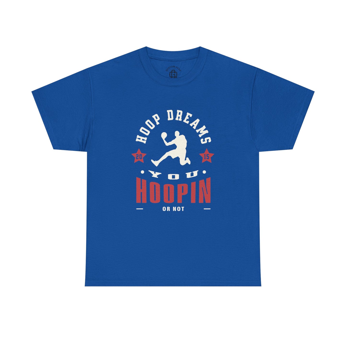 You hoopin or not? Hoop Dreams Unisex Heavy Cotton Tee, Basketball Shirt, Sports Tee, Gift for Athletes, Casual Wear, Unique Basketball T-Shirt