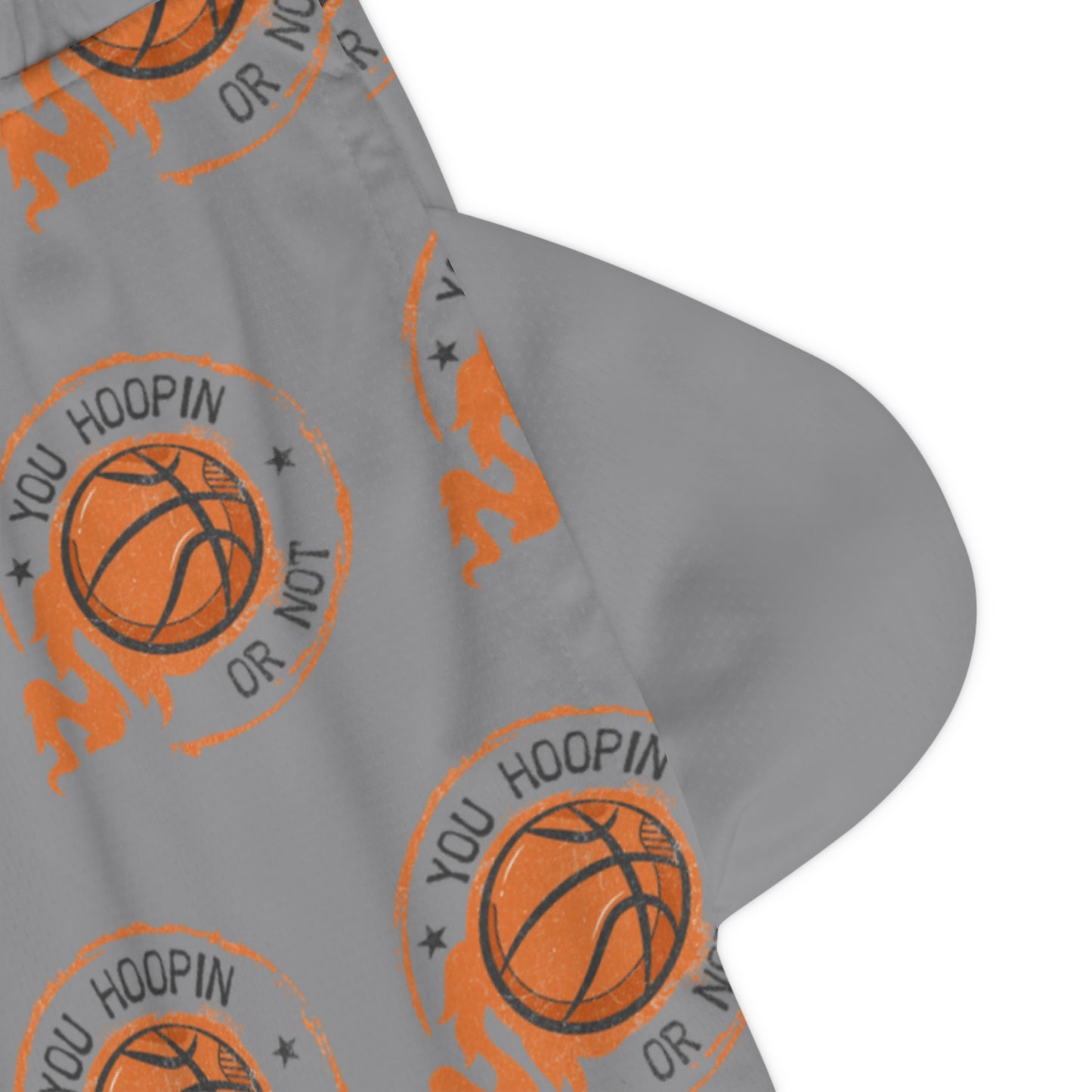 You HOOPIN Or Not Basketball Rib Shorts (AOP)