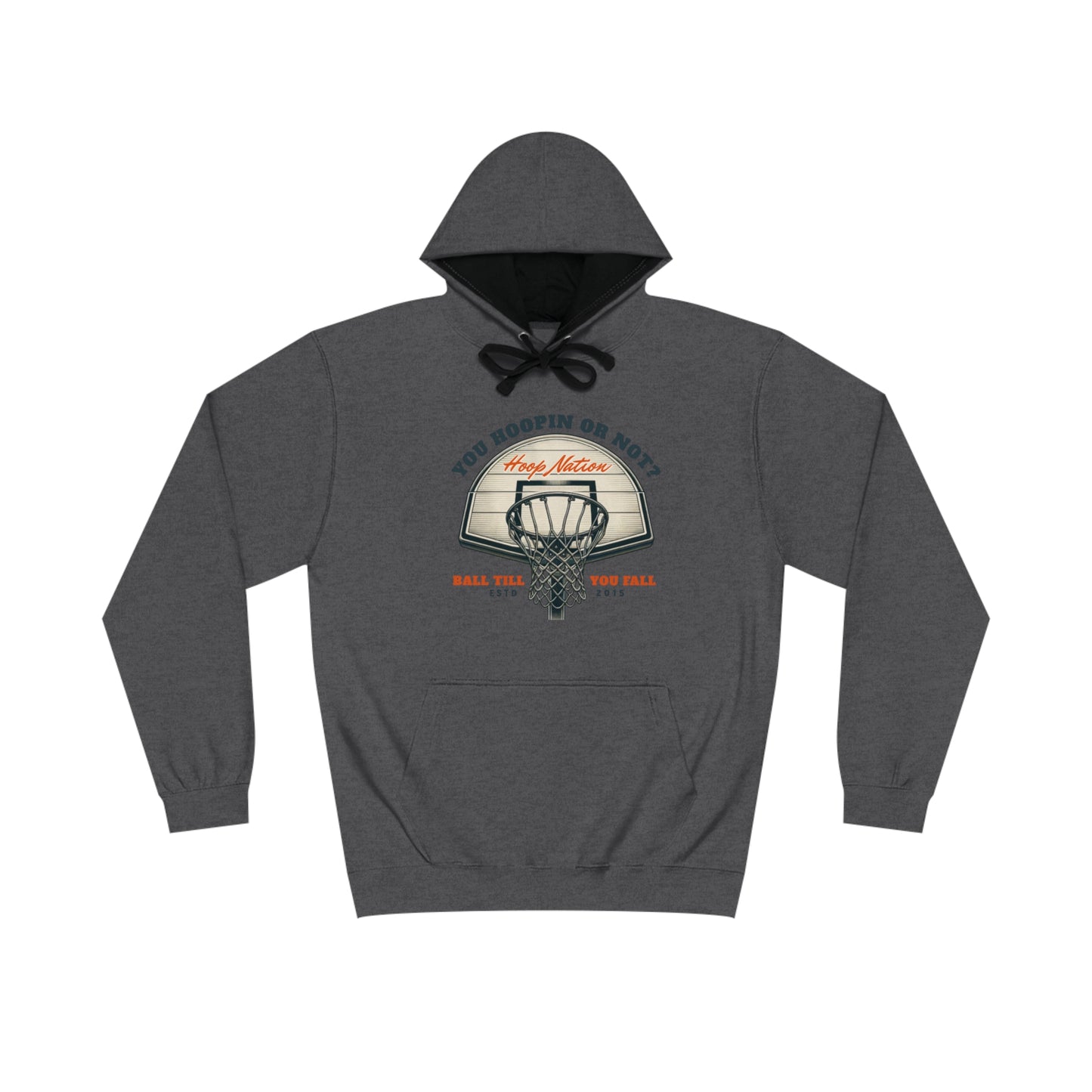 Basketball Varsity Hoodie, Unisex Sports Sweatshirt, Gift for Athletes, Game Day Apparel, Casual Wear, Hoodie with Basketball Design
