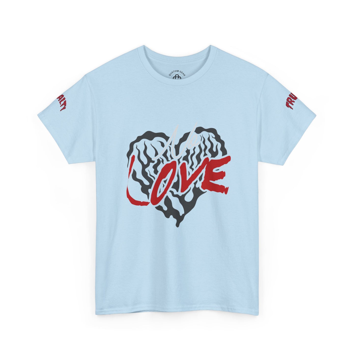 NO LOVE.  Unisex Heavy Cotton Tee, Love Graphic Tee, Casual Streetwear, Gift for Him/Her, Valentine's Day, Self-Love Apparel