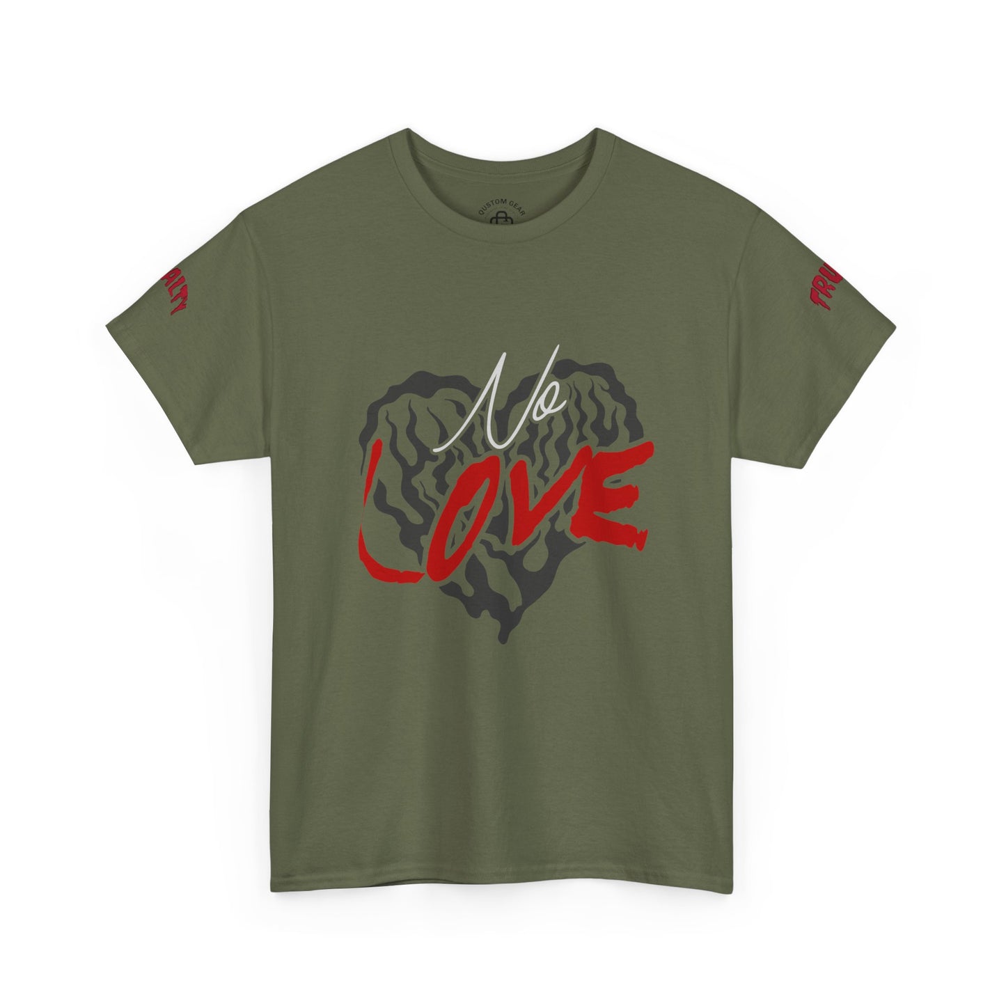 NO LOVE.  Unisex Heavy Cotton Tee, Love Graphic Tee, Casual Streetwear, Gift for Him/Her, Valentine's Day, Self-Love Apparel