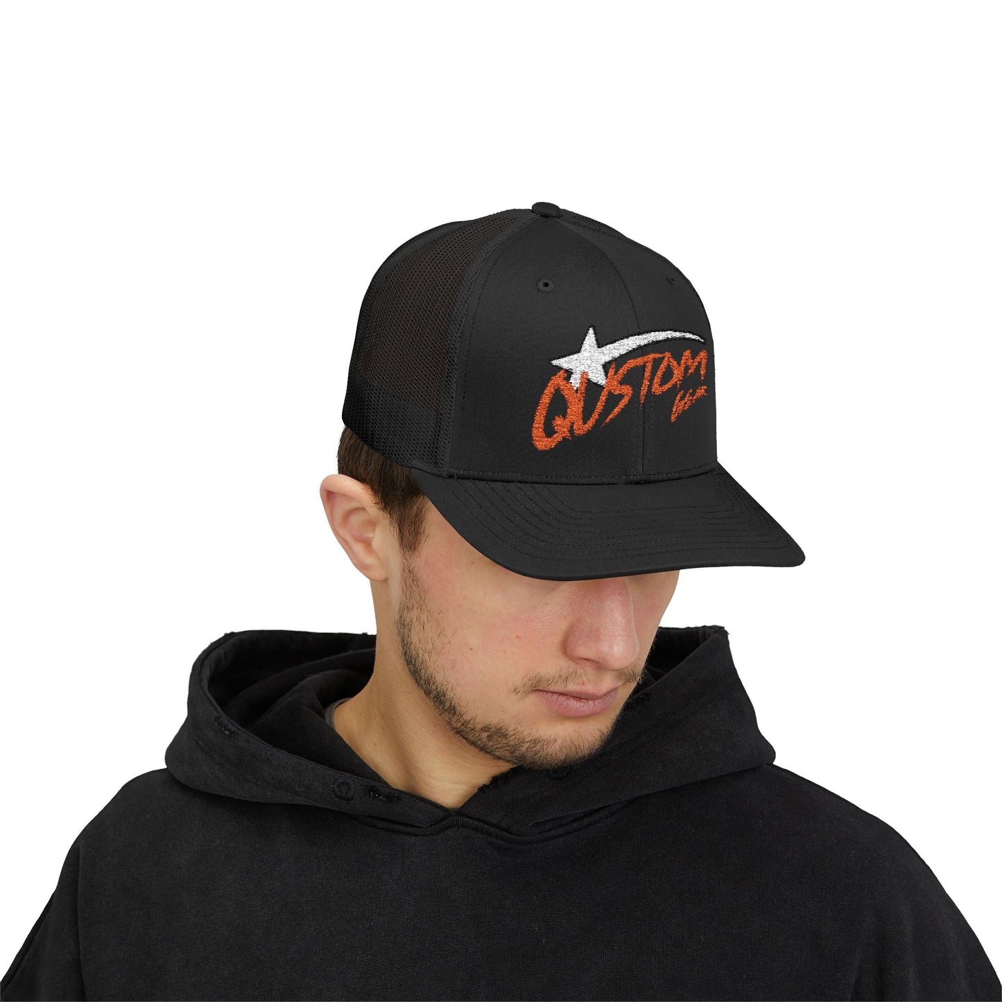 Qustom Gear Trucker Cap — Shooting Star Snapback Hat