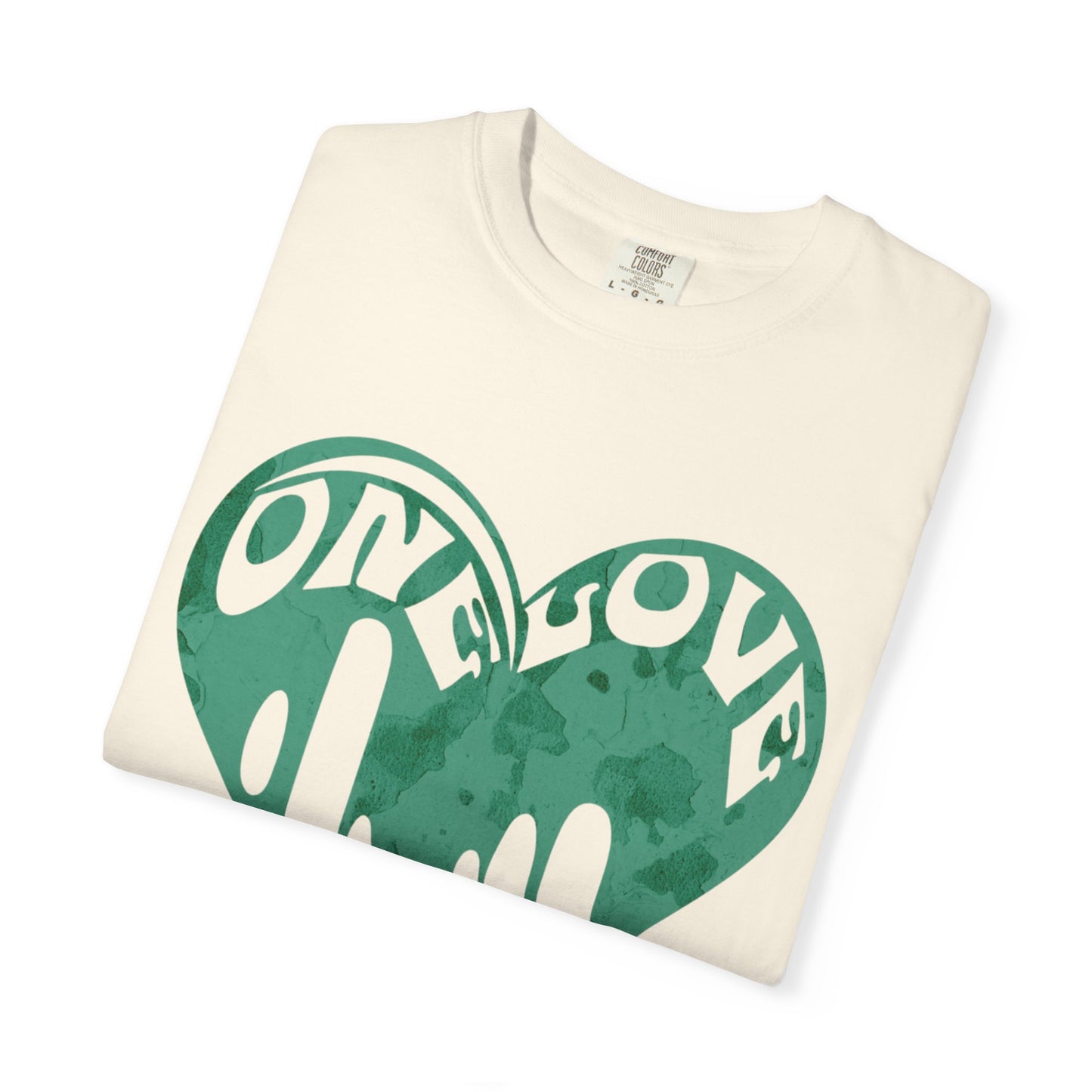One Love Garment-Dyed T-Shirt | Unisex, Casual Wear, Eco-Friendly, Summer Fashion, Gift Idea