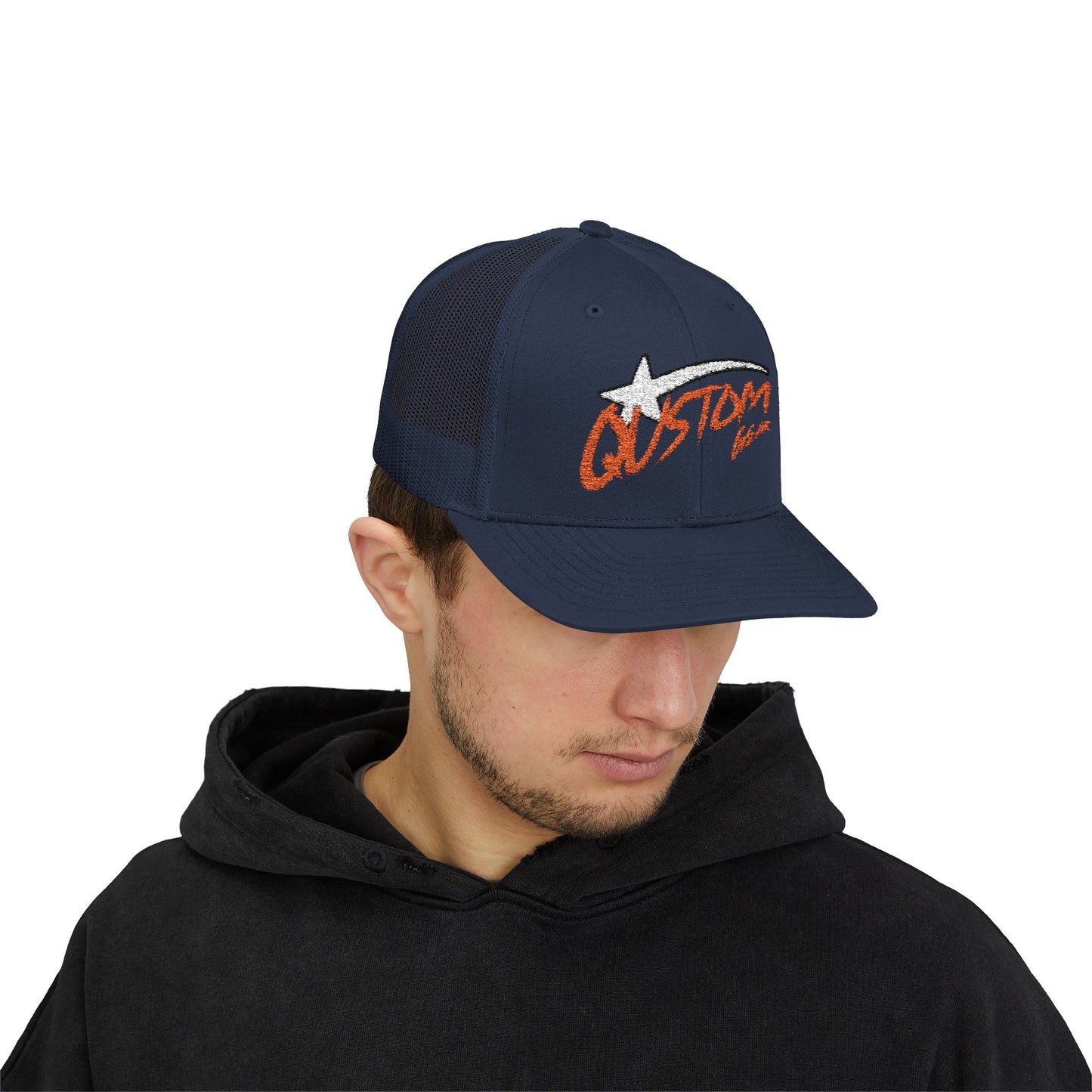 Qustom Gear Trucker Cap — Shooting Star Snapback Hat