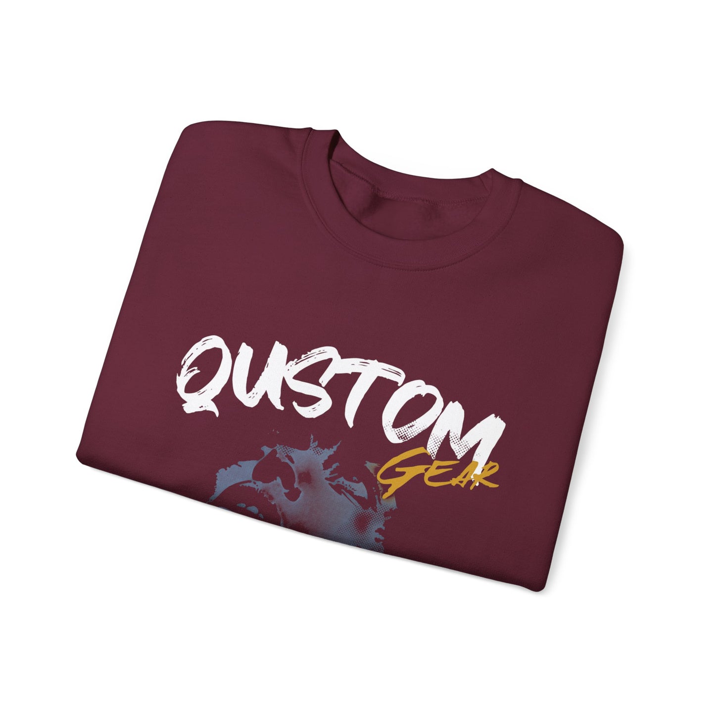 Qustom Graphic Crewneck Sweatshirt for Creative Souls, Unisex Casual Wear, Personalized Gift, Unique Fashion, Cozy Outfit