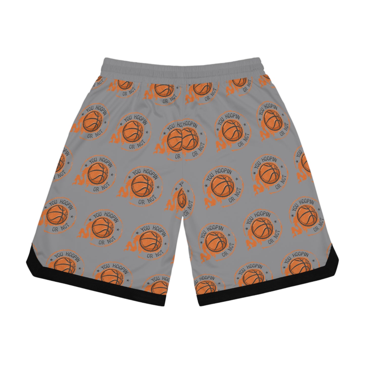 You HOOPIN Or Not Basketball Rib Shorts (AOP)