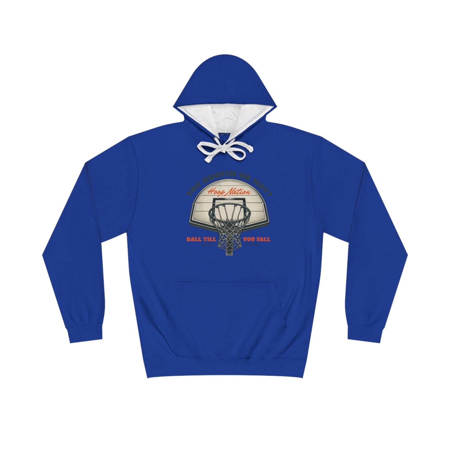 Basketball Varsity Hoodie, Unisex Sports Sweatshirt, Gift for Athletes, Game Day Apparel, Casual Wear, Hoodie with Basketball Design