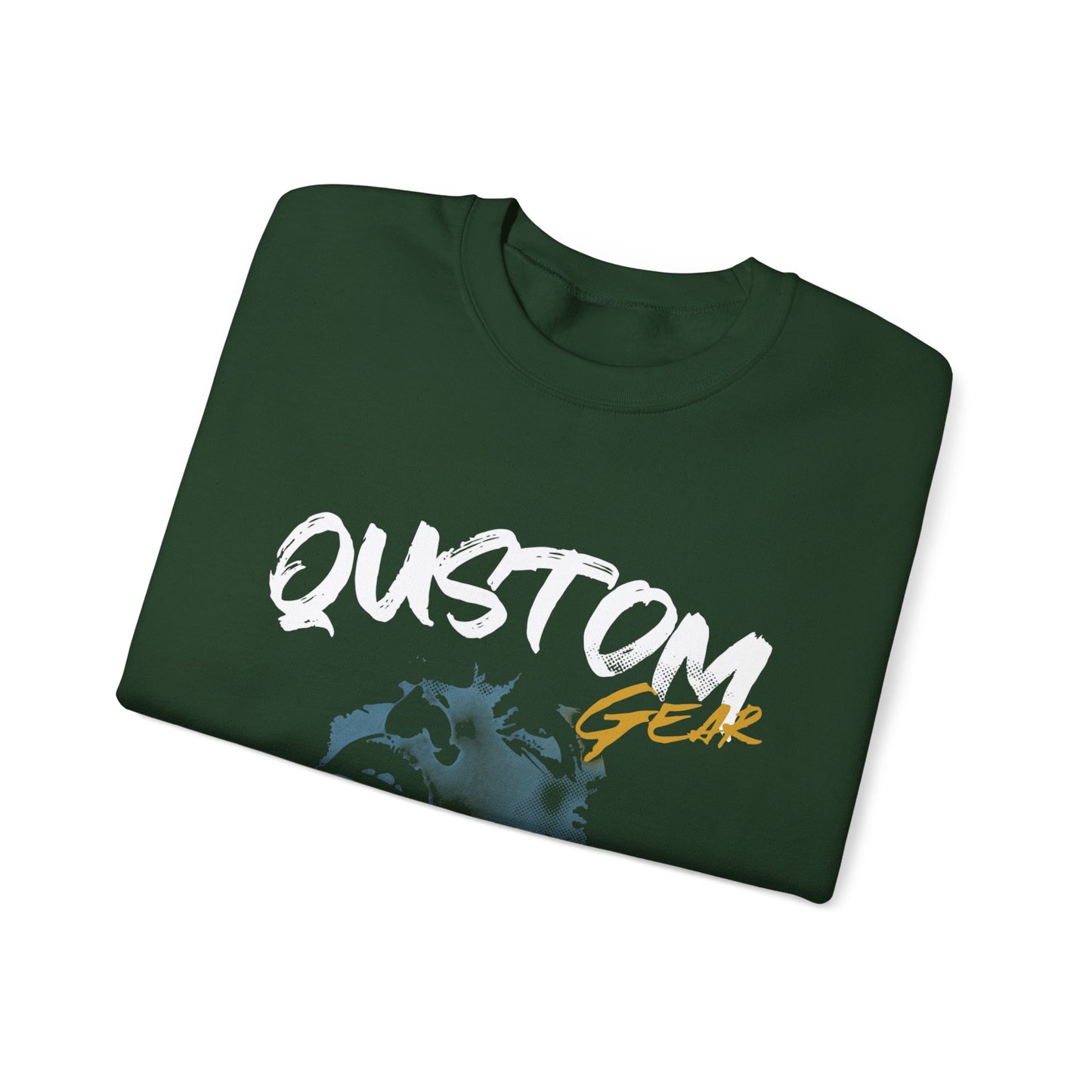 Qustom Graphic Crewneck Sweatshirt for Creative Souls, Unisex Casual Wear, Personalized Gift, Unique Fashion, Cozy Outfit