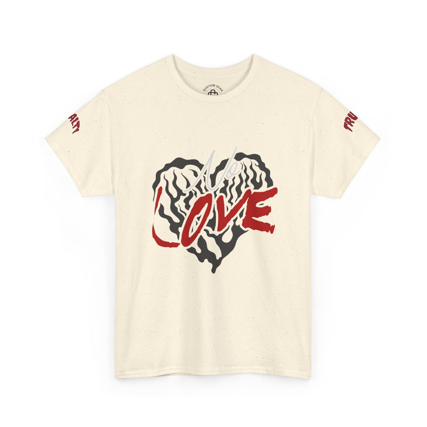 NO LOVE.  Unisex Heavy Cotton Tee, Love Graphic Tee, Casual Streetwear, Gift for Him/Her, Valentine's Day, Self-Love Apparel