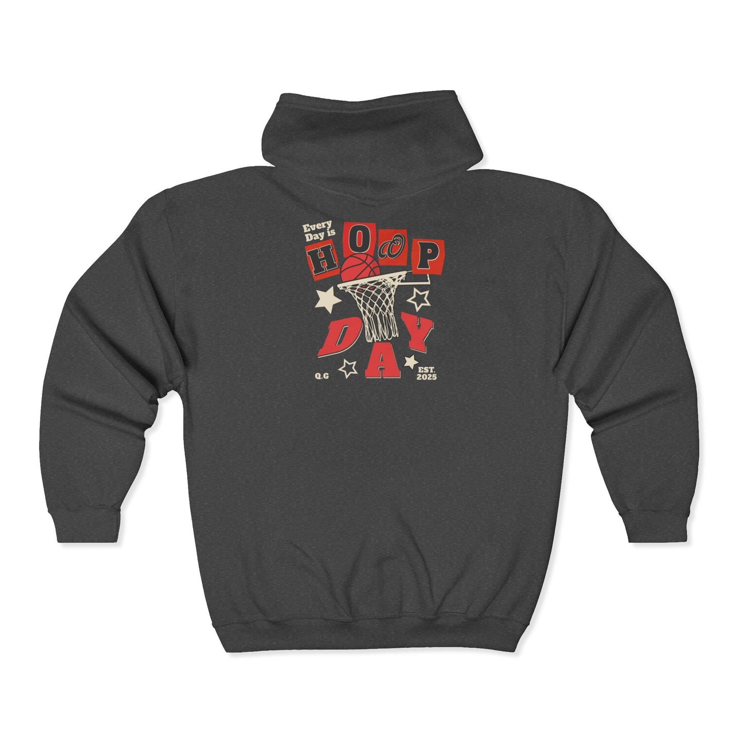 YOU HOOPIN OR NOT? Cozy Unisex Zip-Up Hoodie - Perfect for Lounging, Casual Outings, Gift for Him/Her, Year-Round Comfort, Customizable Design