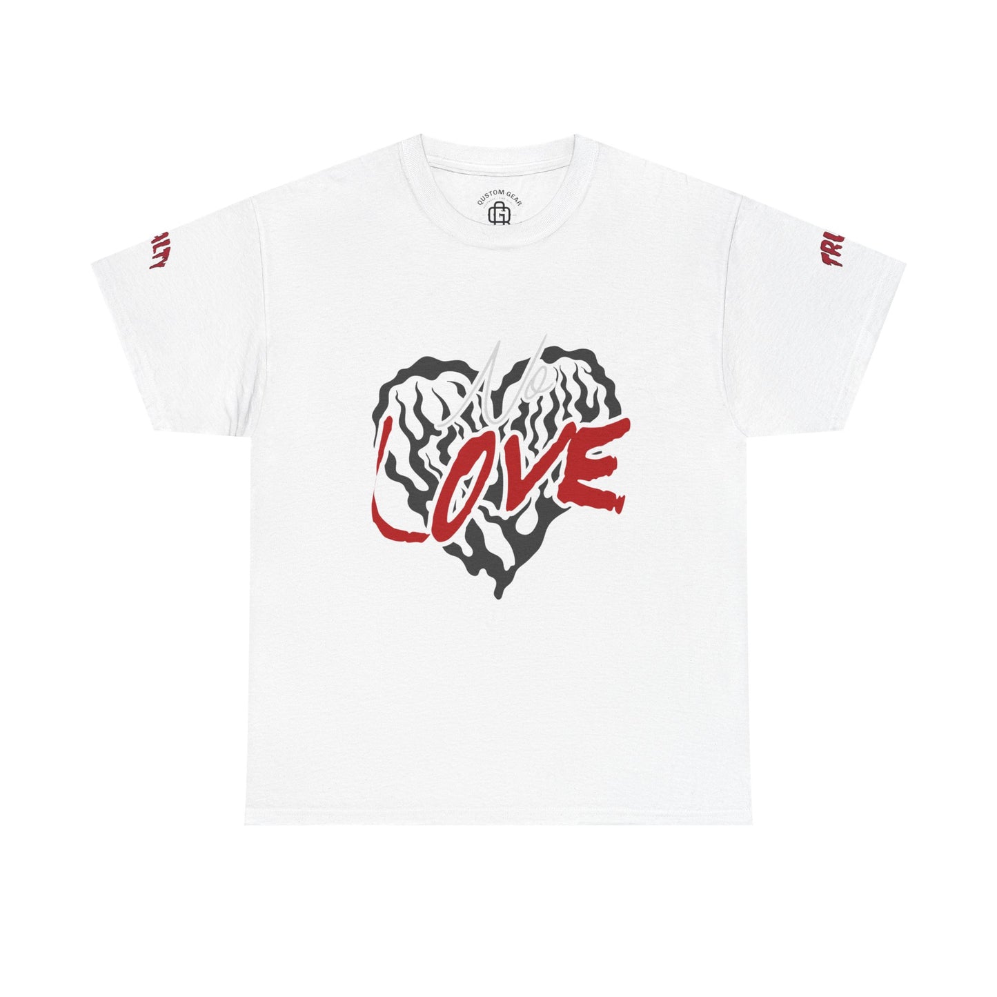 NO LOVE.  Unisex Heavy Cotton Tee, Love Graphic Tee, Casual Streetwear, Gift for Him/Her, Valentine's Day, Self-Love Apparel