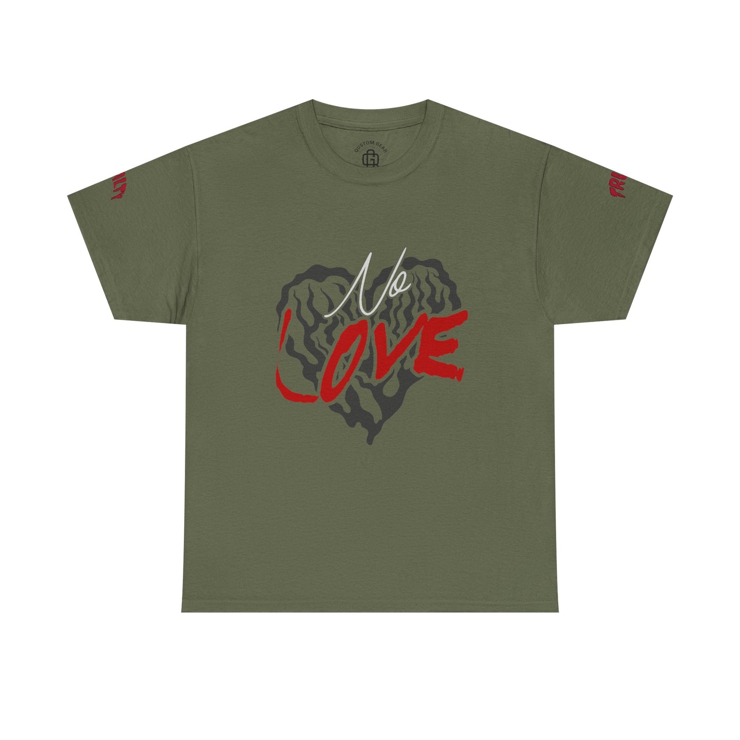 NO LOVE.  Unisex Heavy Cotton Tee, Love Graphic Tee, Casual Streetwear, Gift for Him/Her, Valentine's Day, Self-Love Apparel