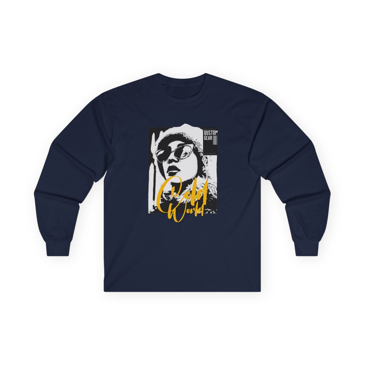 Trendy Graphic Long Sleeve Tee - Unique Art Tee, Casual Streetwear, Gift for Art Lovers, Fall Fashion, Everyday Wear