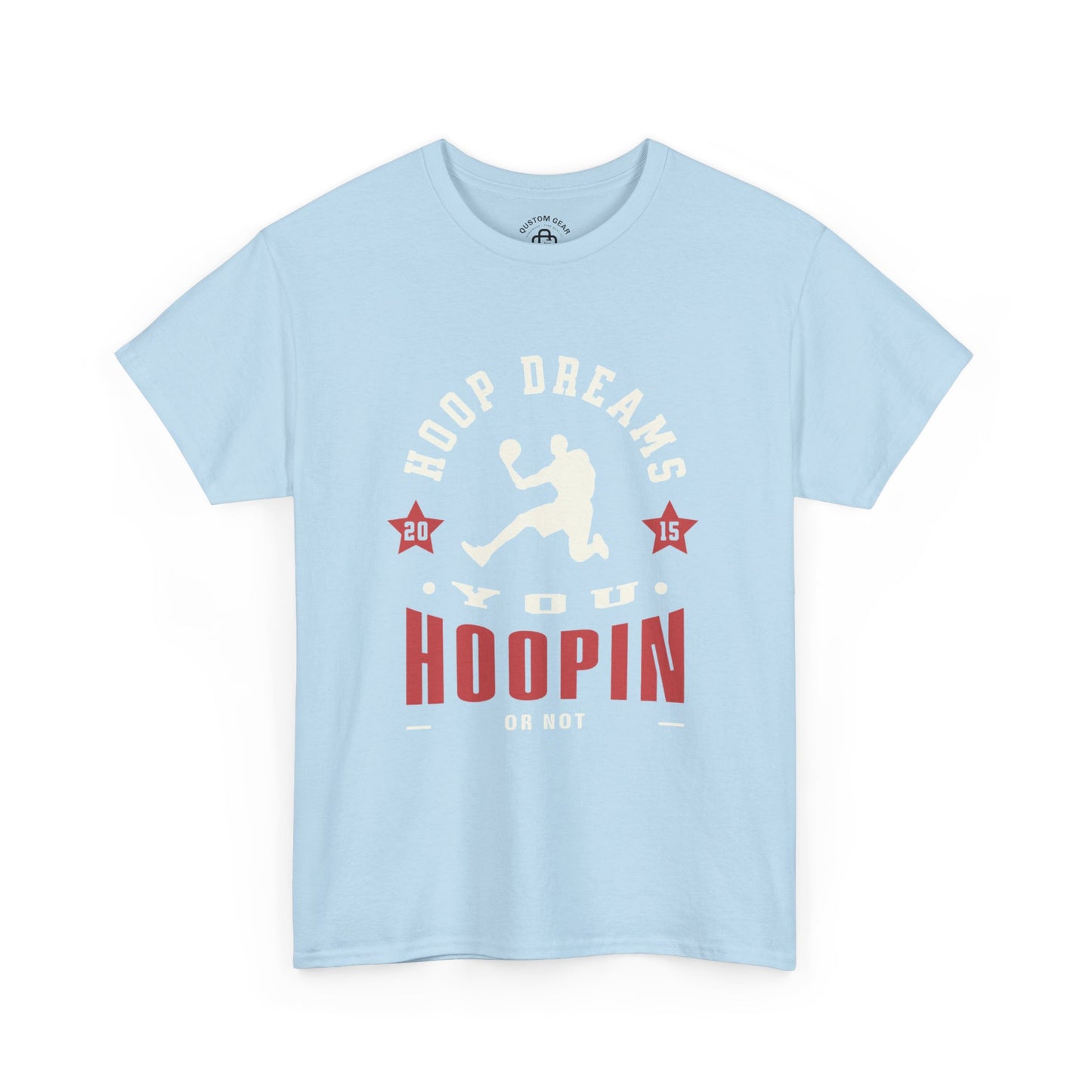You hoopin or not? Hoop Dreams Unisex Heavy Cotton Tee, Basketball Shirt, Sports Tee, Gift for Athletes, Casual Wear, Unique Basketball T-Shirt