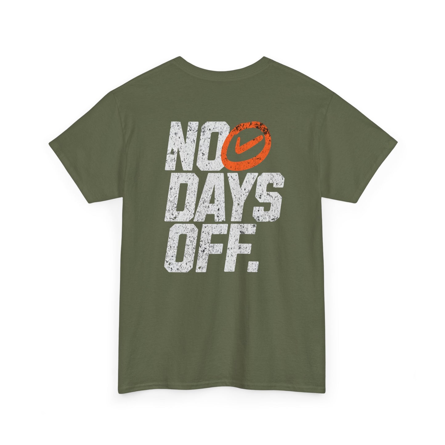 No Days Off Unisex Cotton Tee, Motivational T-Shirt, Casual Wear, Gym Shirt, Gift for Fitness Lovers, Relaxed Fit