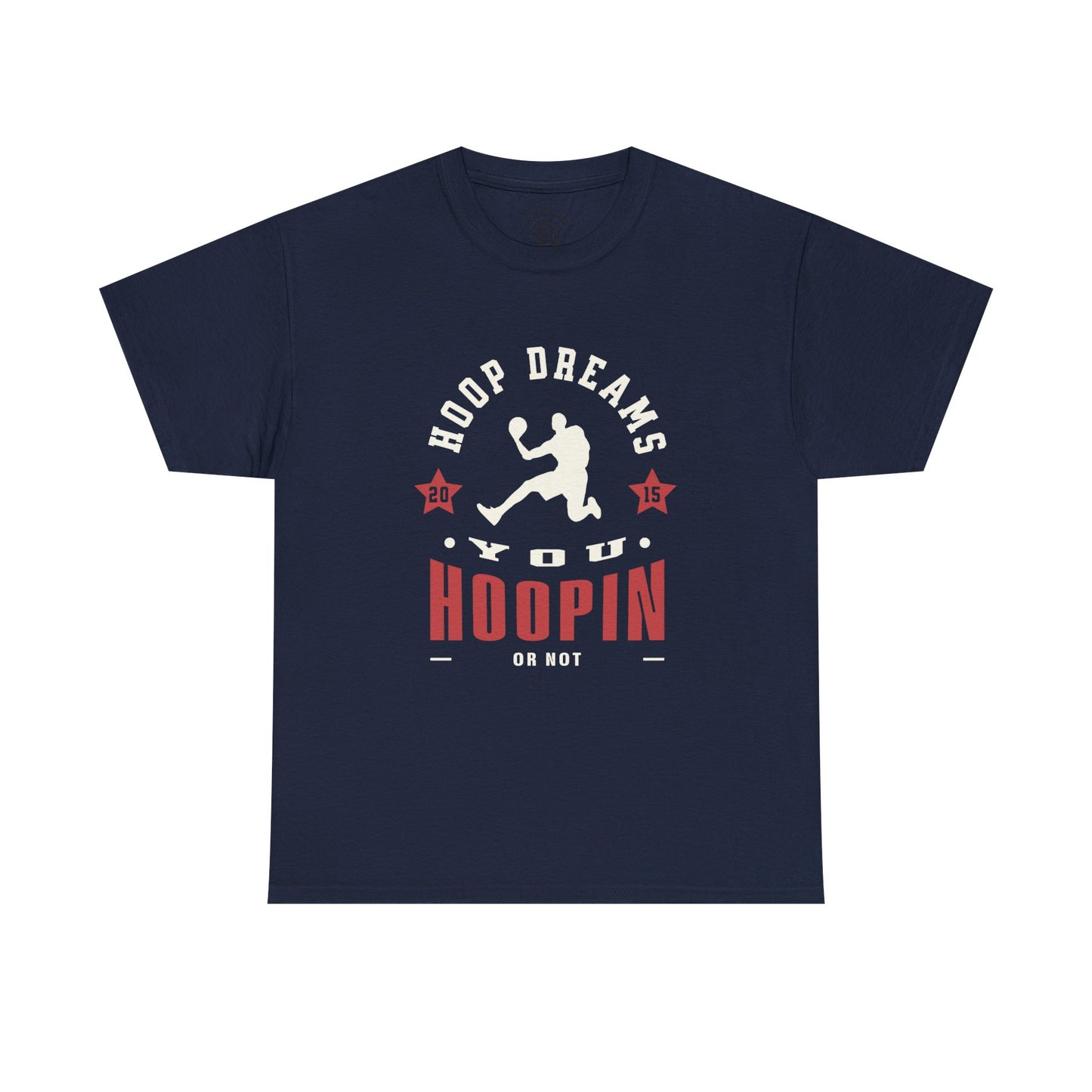You hoopin or not? Hoop Dreams Unisex Heavy Cotton Tee, Basketball Shirt, Sports Tee, Gift for Athletes, Casual Wear, Unique Basketball T-Shirt