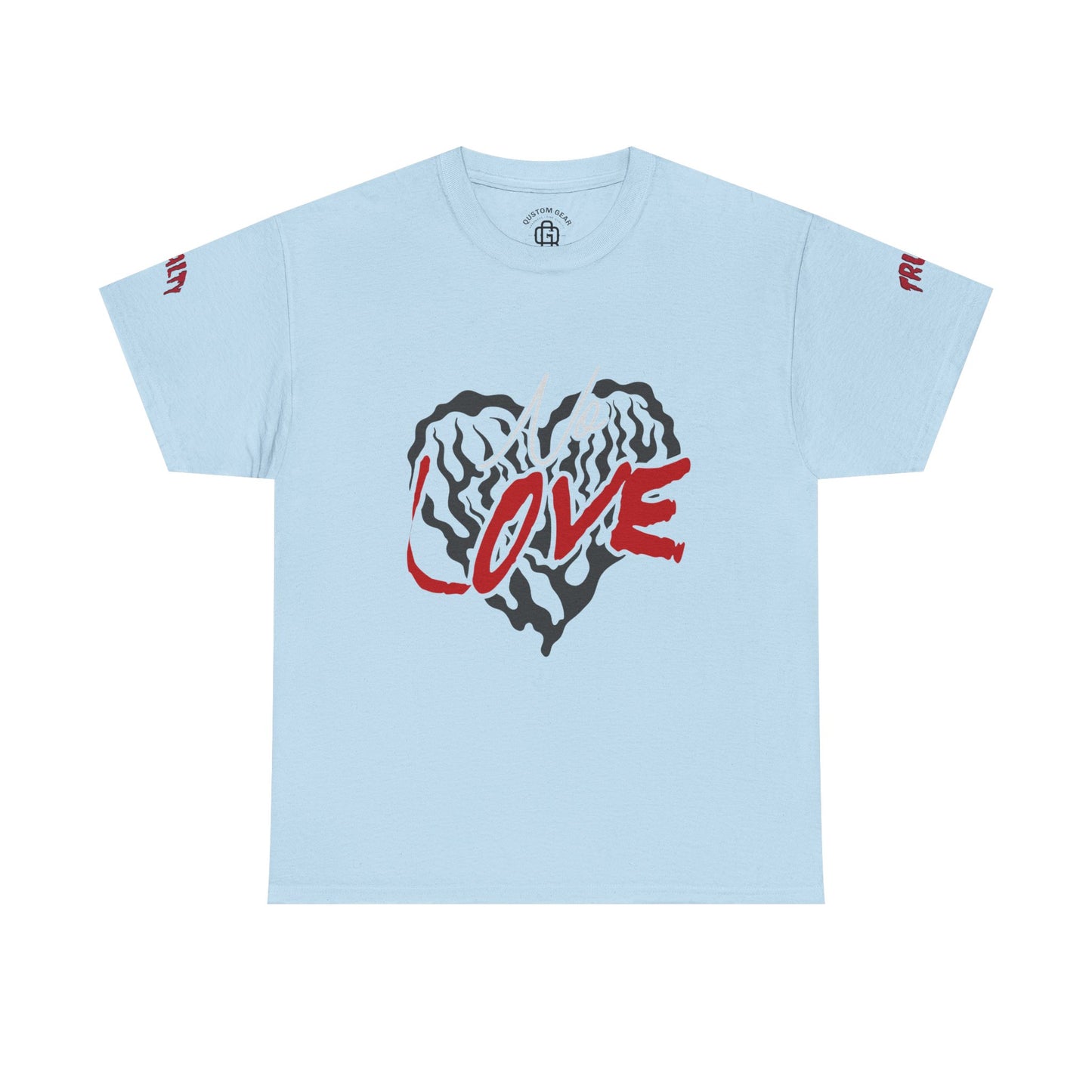 NO LOVE.  Unisex Heavy Cotton Tee, Love Graphic Tee, Casual Streetwear, Gift for Him/Her, Valentine's Day, Self-Love Apparel