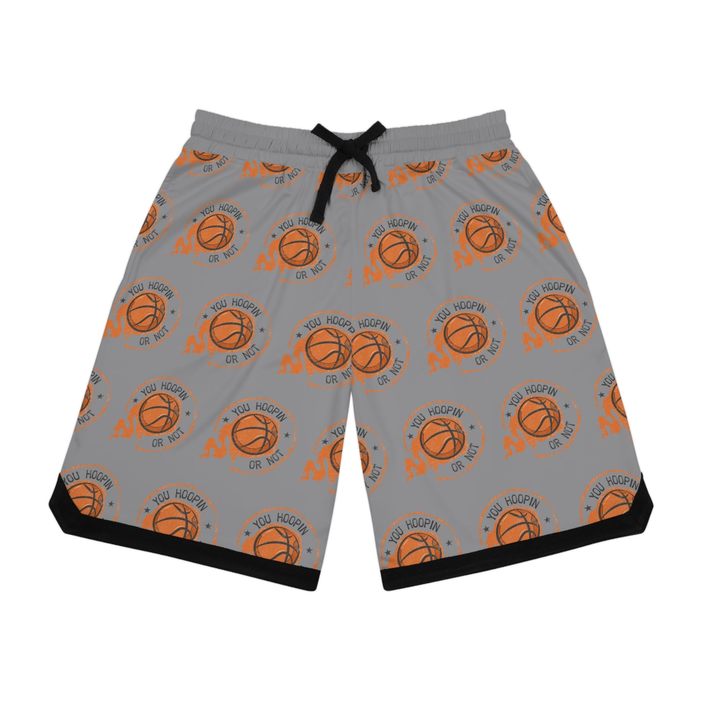 You HOOPIN Or Not Basketball Rib Shorts (AOP)