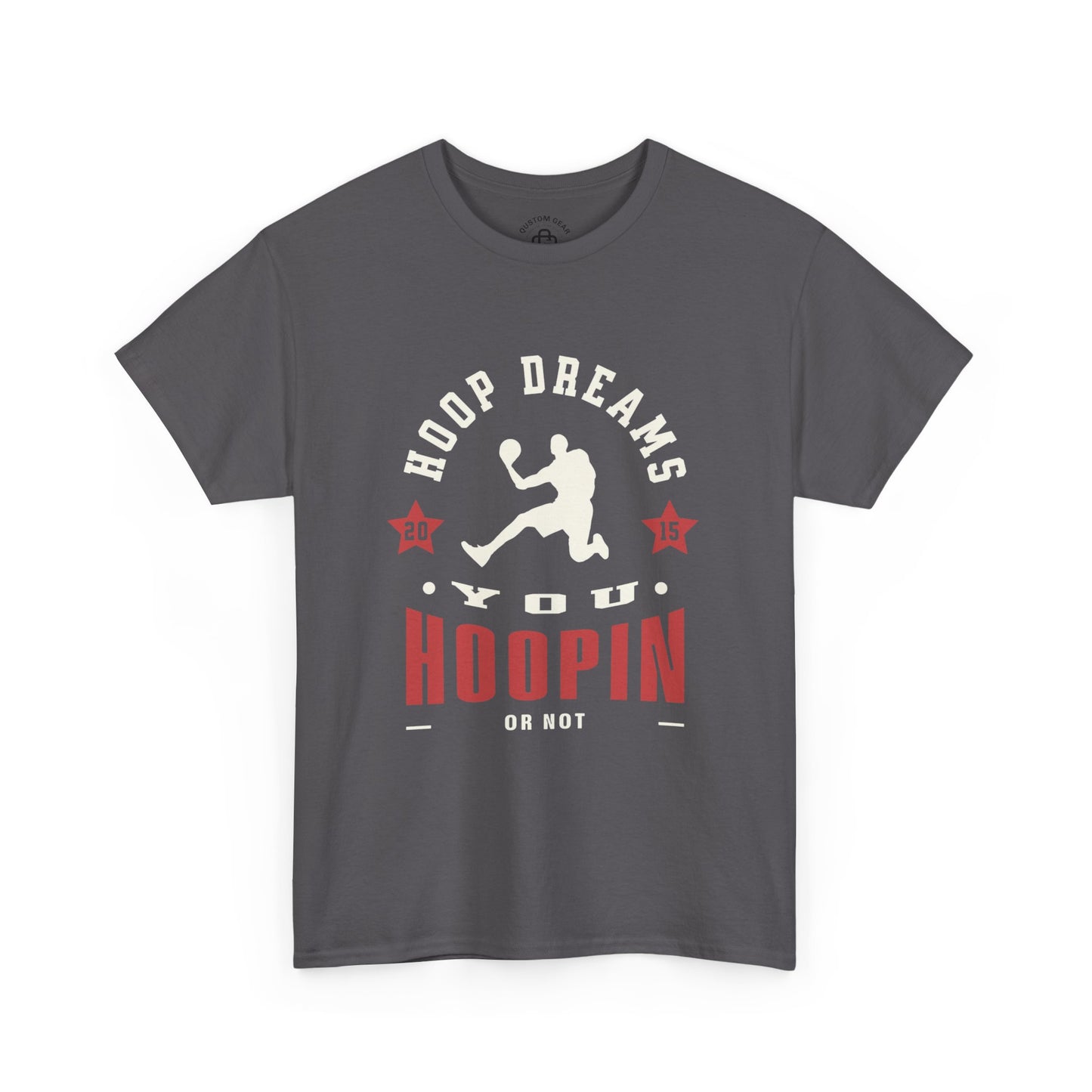You hoopin or not? Hoop Dreams Unisex Heavy Cotton Tee, Basketball Shirt, Sports Tee, Gift for Athletes, Casual Wear, Unique Basketball T-Shirt