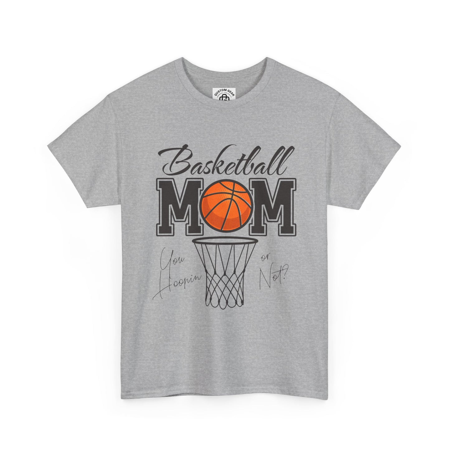 Basketball Mom T-Shirt, Perfect Gift for Sports Moms, Basketball Enthusiast Apparel, Unisex Heavy Cotton Tee, Gym Wear, Sports Fan Gear