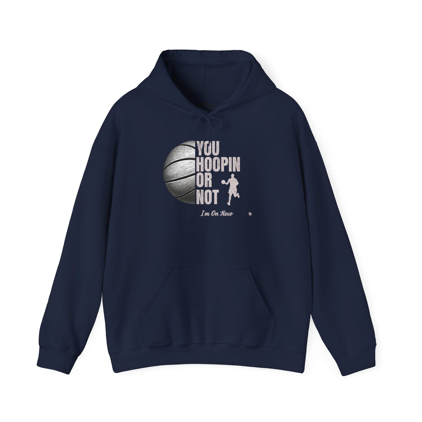 Basketball Hoodie - "You Hoopin or Not?" Unisex Heavy Blend Sweatshirt, Sportswear, Gift for Athletes, Casual Wear, Gym Clothing