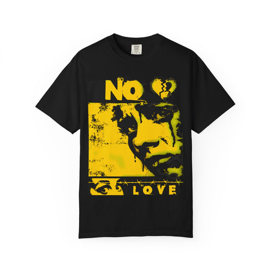 No Love Vintage Graphic T-Shirt, Unisex Cotton Tee, Trendy Streetwear, Alternative Fashion, Unique Gift for Music Lovers